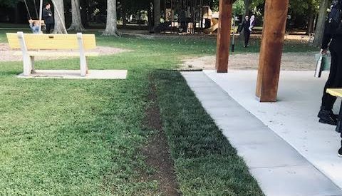 You are currently viewing Patio stones placed at Lions South Park