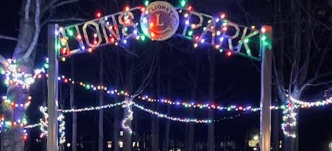 Christmas lights installed Lions South Park